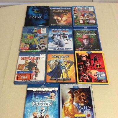 Afm072 Disney, Dream Works & Other Family Friendly Blu-ray Discs /dvds