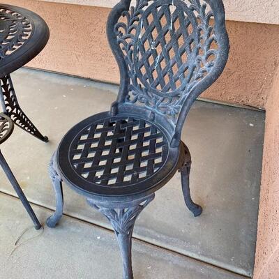 metal patio chair