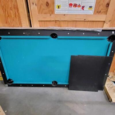 #2110 • Pool Table with Accessories and Ping Pong Board
