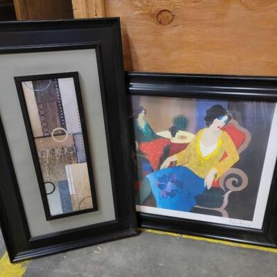 #2010 • 2 Pieces of Framed Artwork: Tarkay and Michael Marcon prints. 