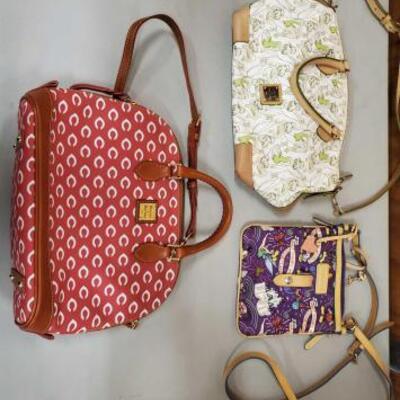 1008 â€¢ 3 New! Dooney & Bourke Purses. Includes Tinker Bell And Disney World.