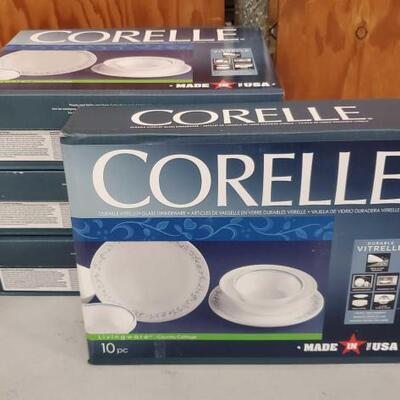 #1030 • 4 Sets Of Corelle Livingware Country Cottage