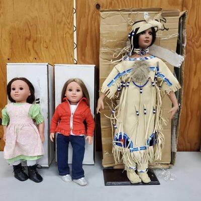 #1024 • 2 Girls Of Faith Dolls And Timeless Collection Doll