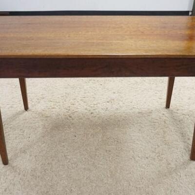 1045	CHERRY TABLE W/ TAPERED LEGS. 60 IN 33 IN 30 IN H 

