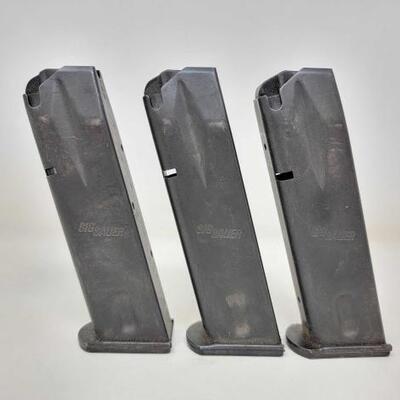 #1752 â€¢ (3) 15 Round 9mm Magazines OUT OF STATE ONLY (3) 15 Round 9mm Magazines OUT OF STATE ONLY.