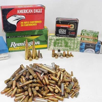 1582: 7 Boxes of Miscellaneous Ammunition  20 rds. Of American Eagle .30-60 Springfield 20 rds. Of Remington 300 WIN MAG 25 rds. Of...