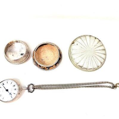 #2308 â€¢ Edward Prior London Pocket Watch with (3) Covers