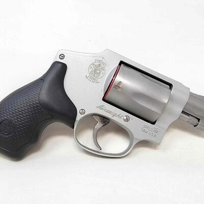 #1100 • Smith & Wesson M642 .38 S&W SPL+P Revolver: NO CA, OUT OF STATE ONLY

Serial Number: DPH8594
Barrel Length: 1.875