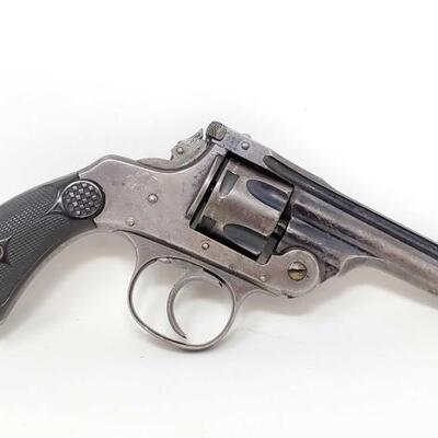 #1130 • Hopkins & Allen Top Break .32 Revolver Serial Number: 40886 Barrel Length: 3