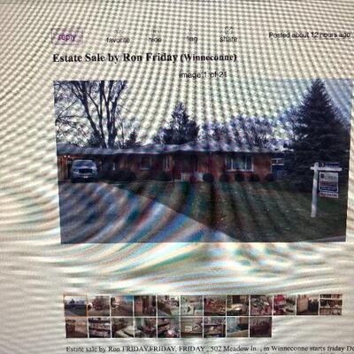 Screen shot of the Craigslist ad where he put pictures. 
