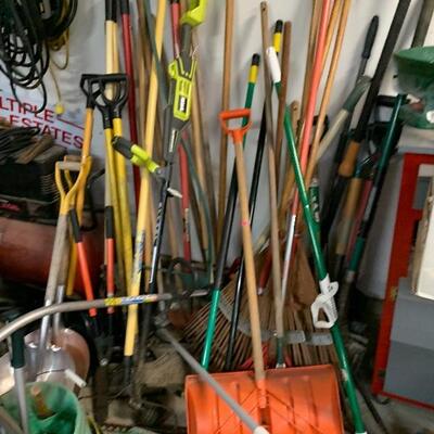 Lots of yard tools 