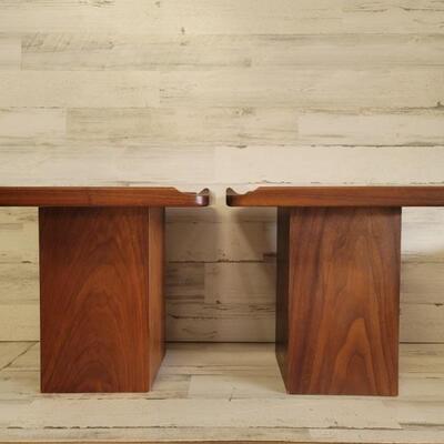 Pair Mid Century End Tables by Brown-Saltman
