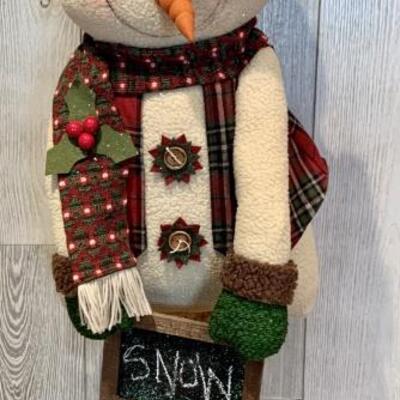 Large Christmas Snowman Stands 45in
