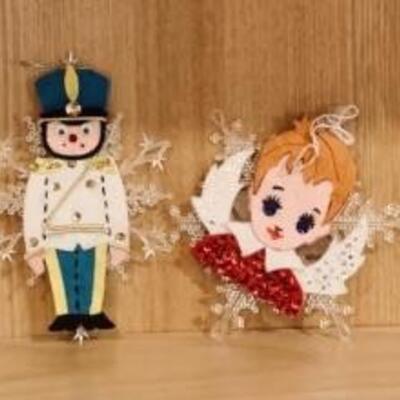 (6) Vintage Christmas Decorations