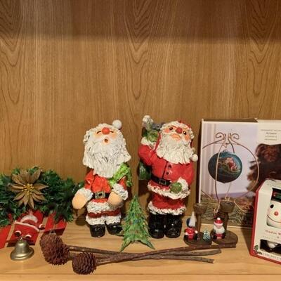 Christmas Decor: Pier 1 Ornament in Stand,
Papier-MÃ¢chÃ© Santas, & More - as pictured