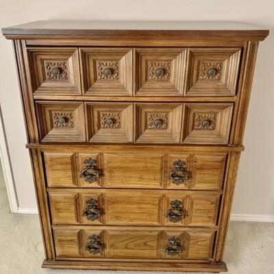 Vintage Chest of Drawers-38in w x 18in d x 48in h