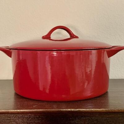 GDL Cast Iron Red Dutch Oven
