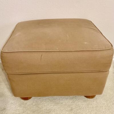 Pier One Brown Ottoman, Matching Sofa in this Auction