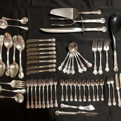 (56) Towel Silver Old Master Sterling Silverware:
Discontinued Pattern by towle Silver from 1942
Total Weight: 4lbs 15.3 ounces...