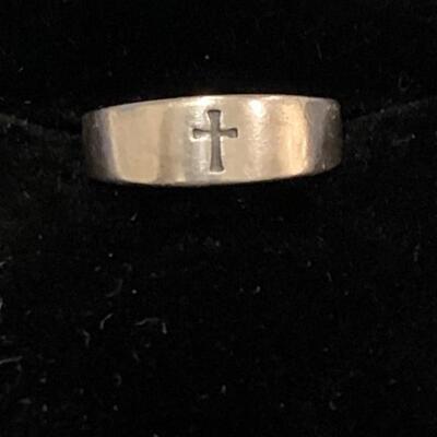 James Avery Sterling Silver Cross Ring, Size 4.25