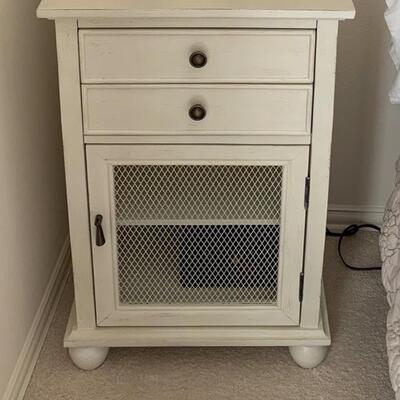 Office Star End Table with Mesh Paneled Door 