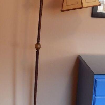 Antique bridge arm floor lamp - $125