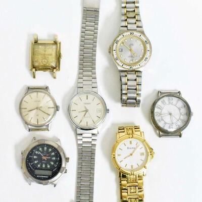 3 Wrist Watches with Bands & 4 Loose Watches