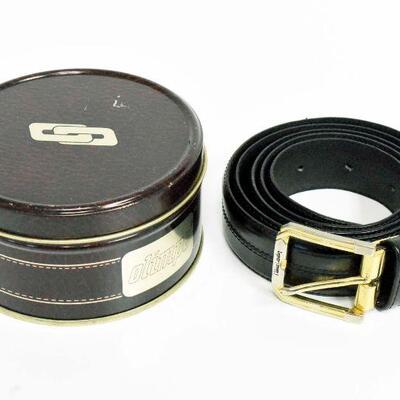 Pierre Cardin Black Leather Belt