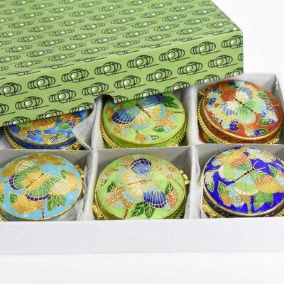 Enameled Pill Boxes