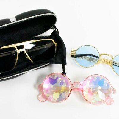 3 Pairs Sunglasses - Kaleidoscope & More