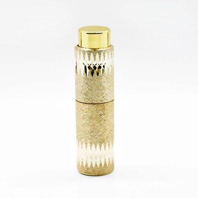 Refillable Gold Tone Perfume Bottle West Germany