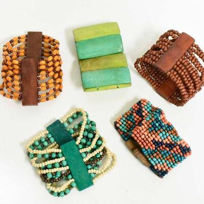 5 Various Multicolored Bracelets