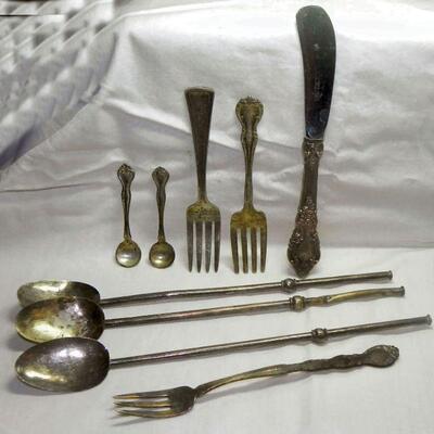 Lot of Various Antique Sterling Flatware