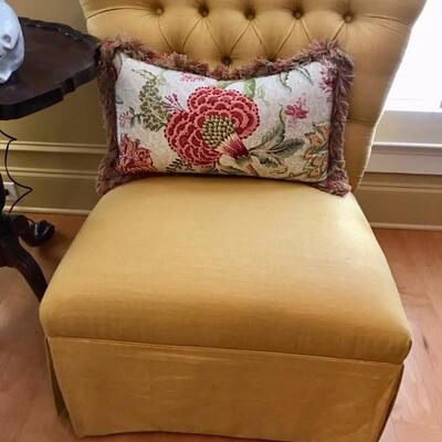 Mitchel Gold tuffed armless chair $165
4 available