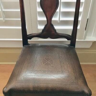 leather seat side chair $145
2 available