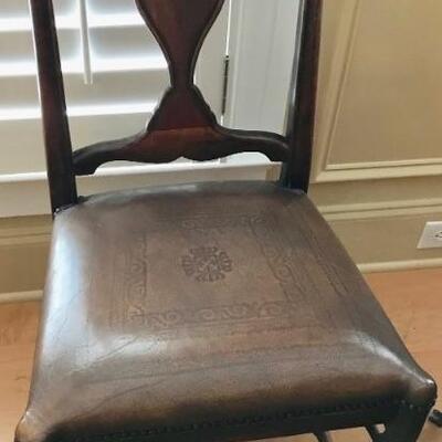 leather seat side chair $145
2 available