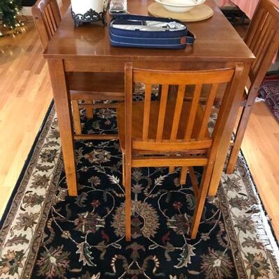 Pub Table with (4) Chairs
Table Dimensions: 36" Length x 36" Wide x 36" Height
Chairs: 16.5" Length x 17.5" Wide...