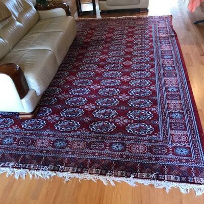 129" Length x 93.5" Width
*This Item is rolled up and located inside the living room*