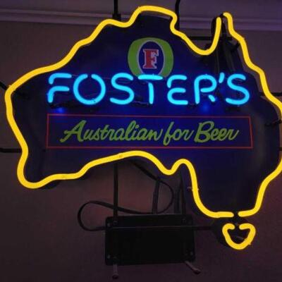 #1018 • Foster's Australian Beer Neon Sign