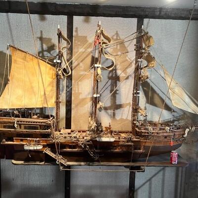 Ship it is 7ft by 4ft 
