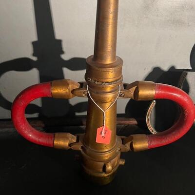Brass fire hose nozzle 
