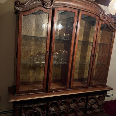China cabinet with lights