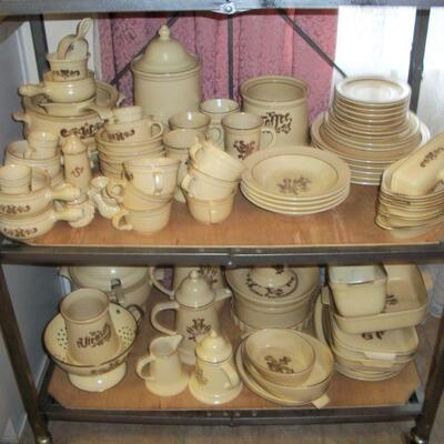 Large set of Pfaltzgraff Dinnerware