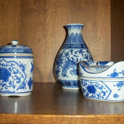 Blue and White Porcelain items