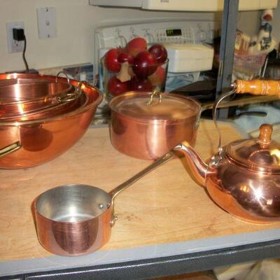 More pieces of Copper Cookware
