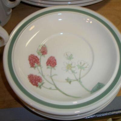 Close up saucers