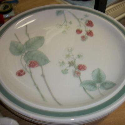Close up dinner plates