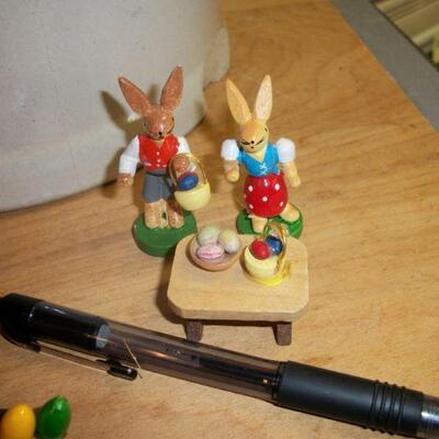 Vintage Painted Wood Figures