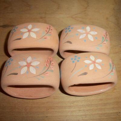 Set of 4 Terracotta Napkin rings
