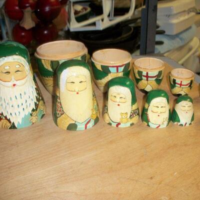 Santa (St. Nick) Nesting Dolls
